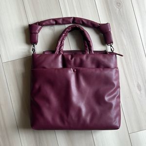 Large Faux Leather Purge Travel Bag Airport Purse